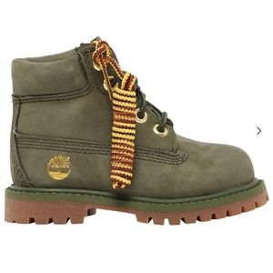Timberland 6 inch Premium Waterproof Boot 'Dark Green' Toddlers Sz 10